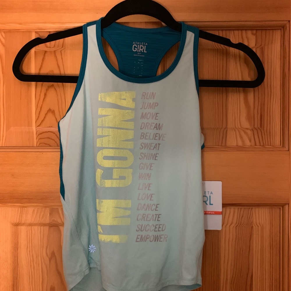Athleta Girl Graphic Mesh Tank.